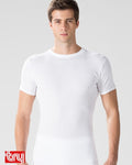 Short sleeve T shirt with High neck